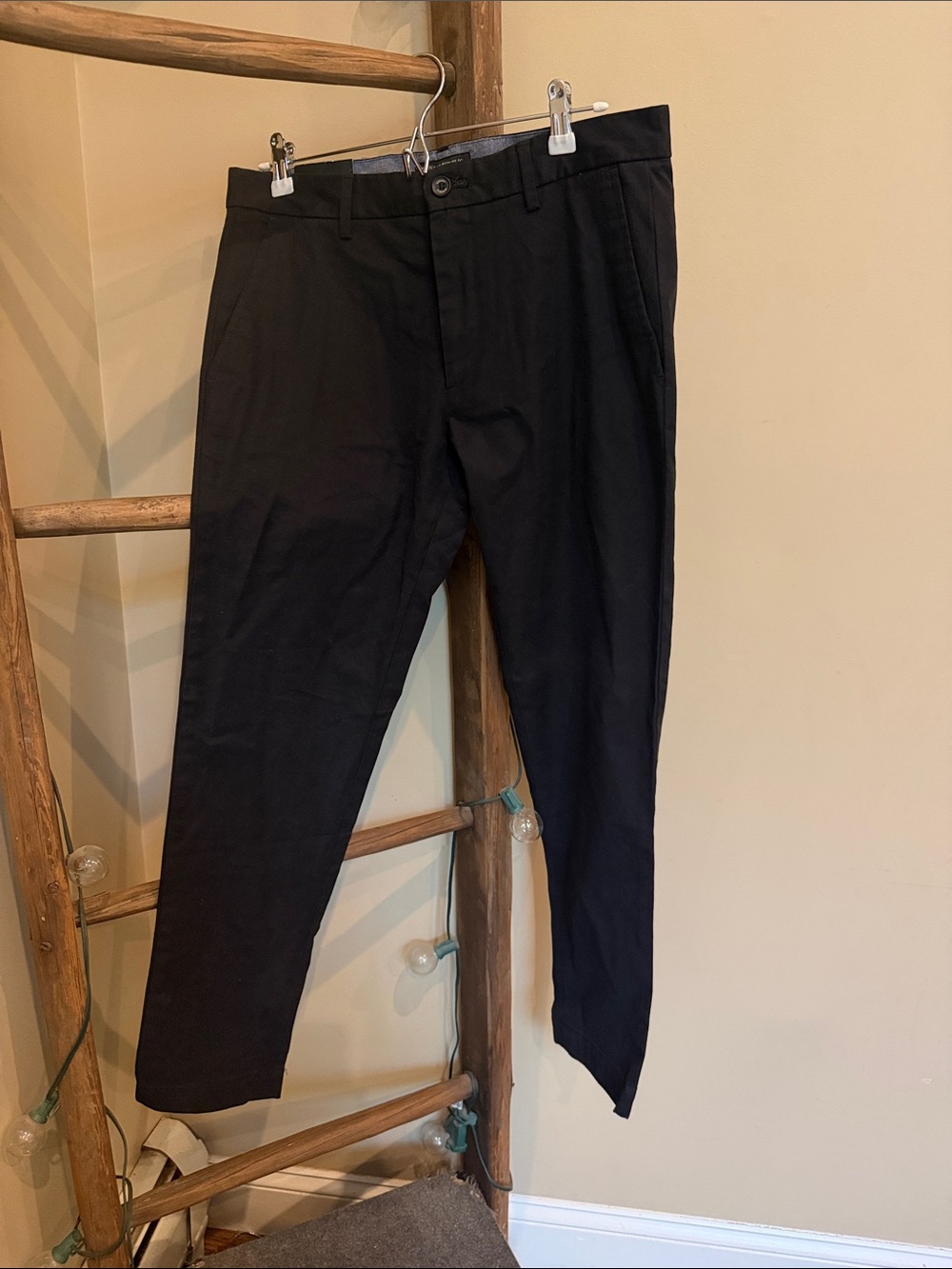 Banana Republic Black madison Chinos